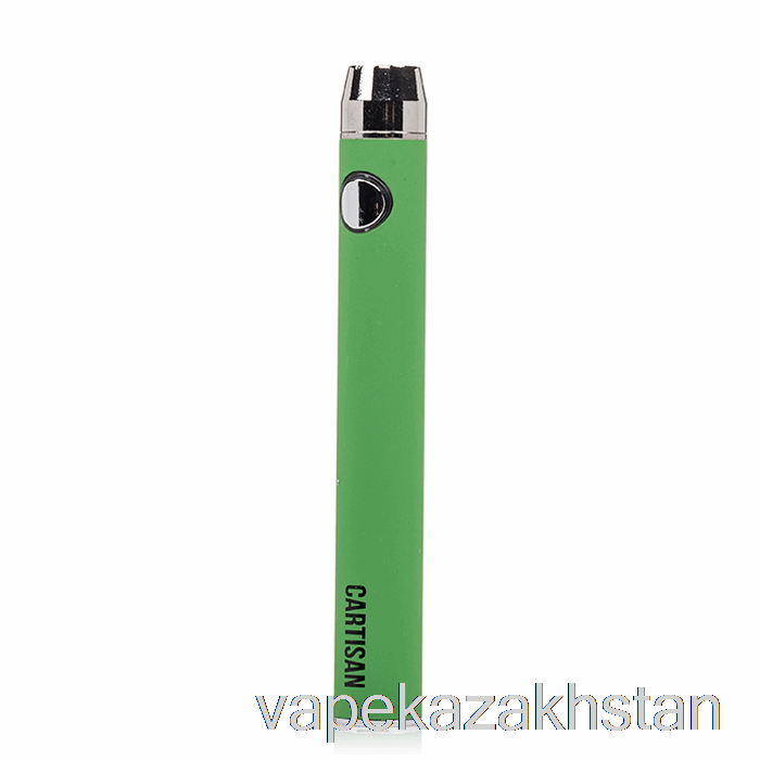 Vape Smoke Cartisan Button VV 900 Dual Charge 510 Battery [Micro] Green